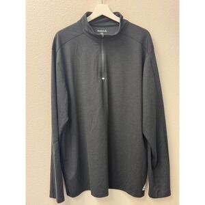 Reebok Pullover Athletic Training Top‎ Quarter Zip Long Sleeve 2XL